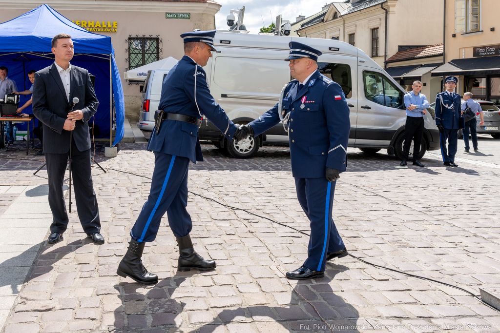 Święto Policji, Komenda Miejska, Kosek, Sęk, Jastrząb, policjańci, uroczystości, policja, Mał  Autor: P. Wojnarowski