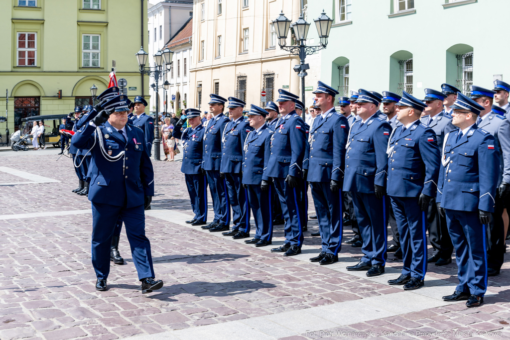 Święto Policji, Komenda Miejska, Kosek, Sęk, Jastrząb, policjańci, uroczystości, policja, Mał  Autor: P. Wojnarowski