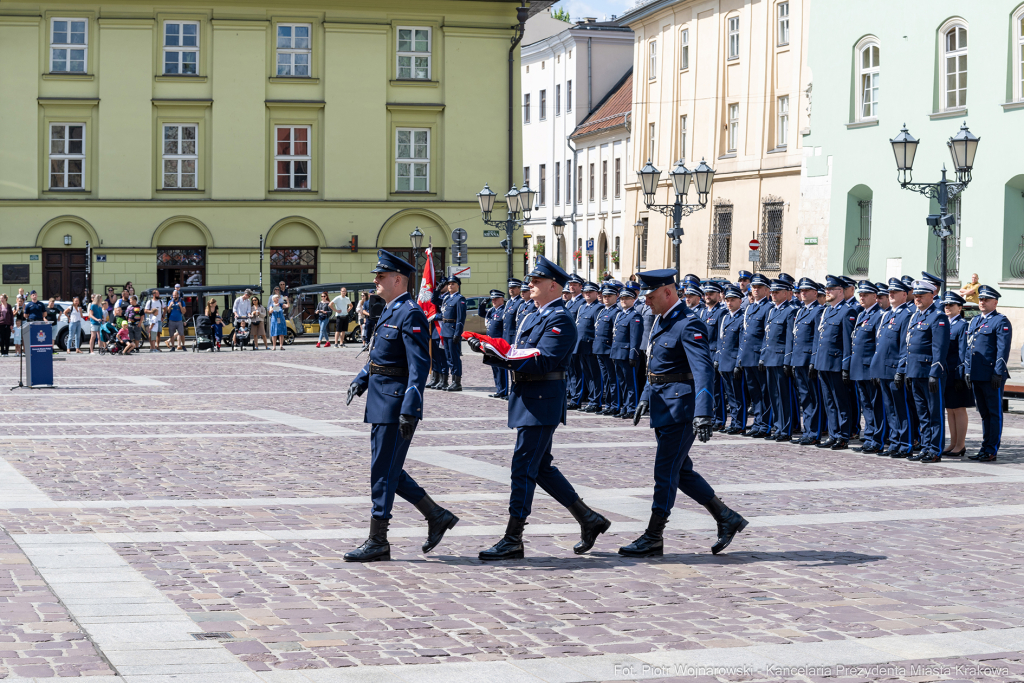 Święto Policji, Komenda Miejska, Kosek, Sęk, Jastrząb, policjańci, uroczystości, policja, Mał  Autor: P. Wojnarowski