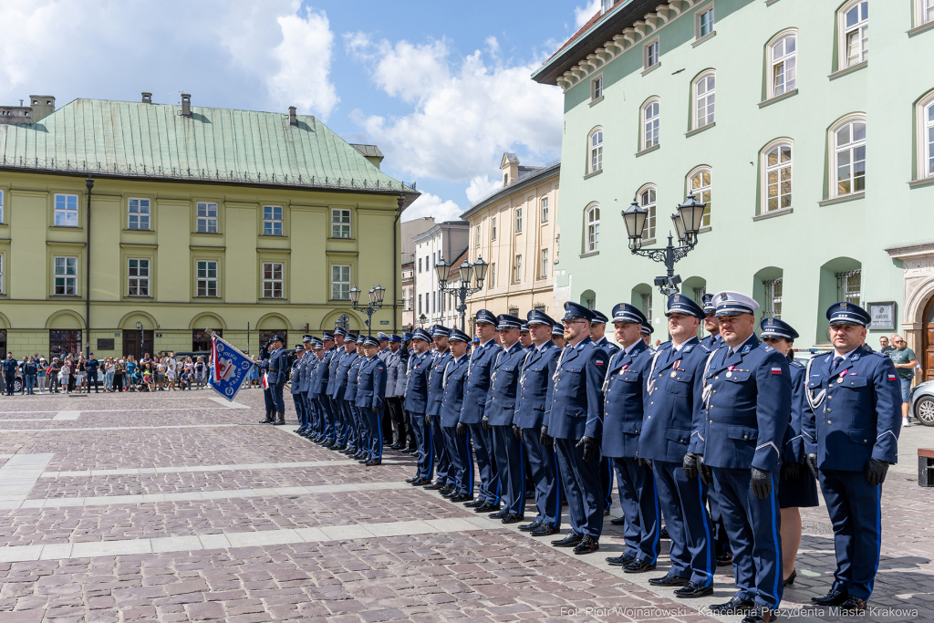 Święto Policji, Komenda Miejska, Kosek, Sęk, Jastrząb, policjańci, uroczystości, policja, Mał  Autor: P. Wojnarowski