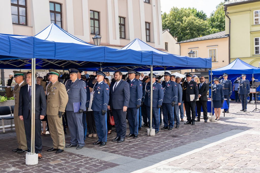 Święto Policji, Komenda Miejska, Kosek, Sęk, Jastrząb, policjańci, uroczystości, policja, Mał  Autor: P. Wojnarowski