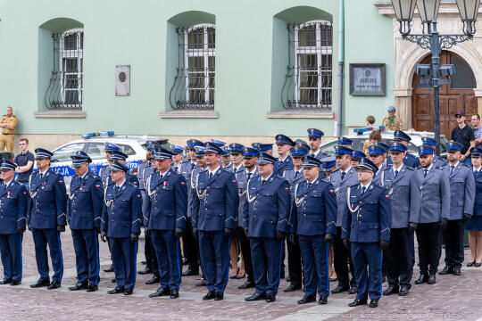 Święto Policji, Komenda Miejska, Kosek, Sęk, Jastrząb, policjańci, uroczystości, policja, Mał