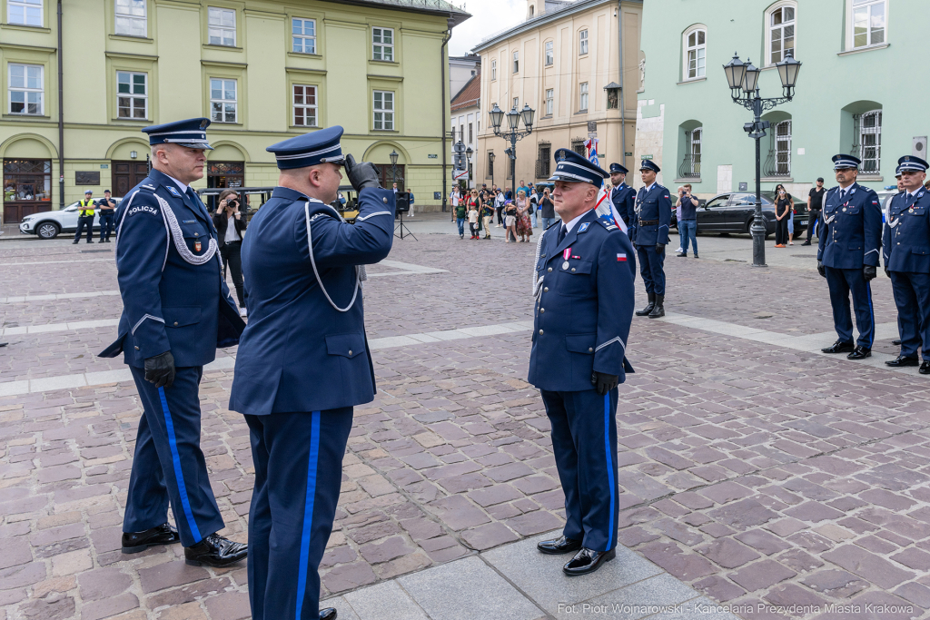 Święto Policji, Komenda Miejska, Kosek, Sęk, Jastrząb, policjańci, uroczystości, policja, Mał  Autor: P. Wojnarowski