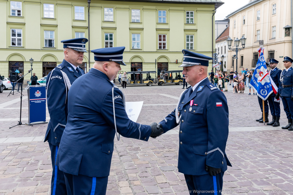 Święto Policji, Komenda Miejska, Kosek, Sęk, Jastrząb, policjańci, uroczystości, policja, Mał  Autor: P. Wojnarowski