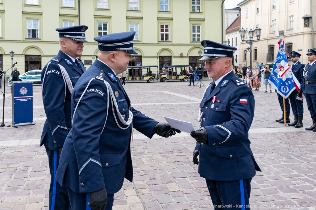 Święto Policji, Komenda Miejska, Kosek, Sęk, Jastrząb, policjańci, uroczystości, policja, Mał  Autor: P. Wojnarowski