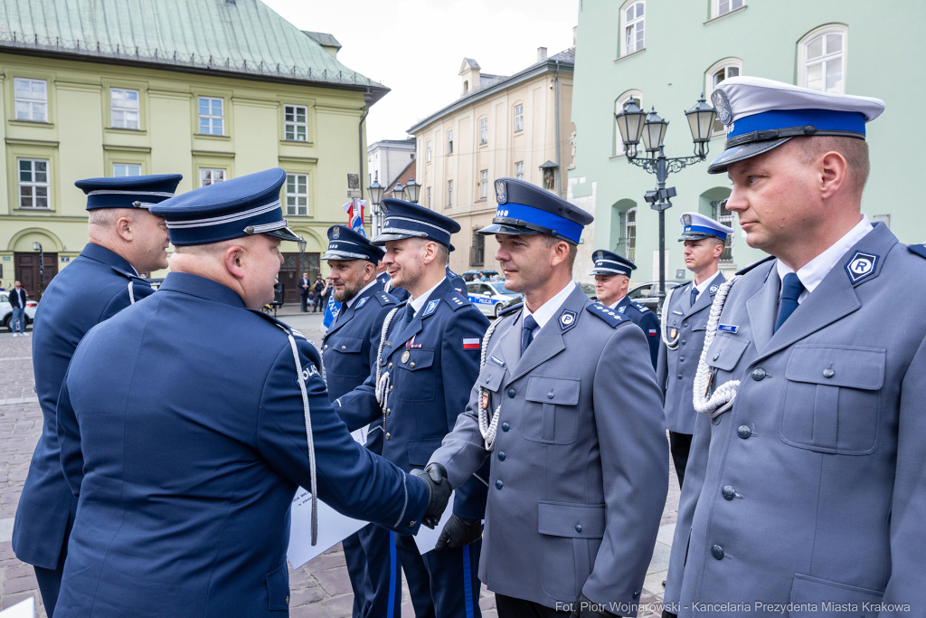 Święto Policji, Komenda Miejska, Kosek, Sęk, Jastrząb, policjańci, uroczystości, policja, Mał  Autor: P. Wojnarowski