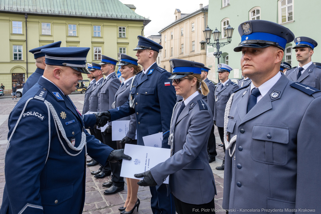 Święto Policji, Komenda Miejska, Kosek, Sęk, Jastrząb, policjańci, uroczystości, policja, Mał  Autor: P. Wojnarowski