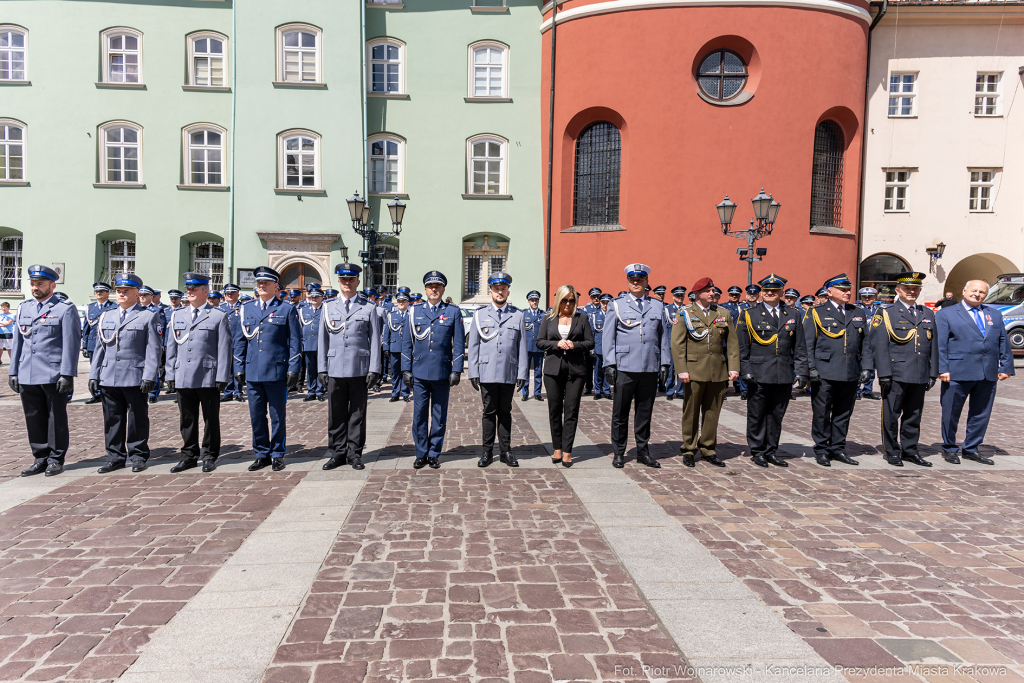 Święto Policji, Komenda Miejska, Kosek, Sęk, Jastrząb, policjańci, uroczystości, policja, Mał  Autor: P. Wojnarowski
