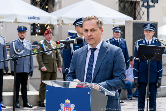Święto Policji, Komenda Miejska, Kosek, Sęk, Jastrząb, policjańci, uroczystości, policja, Mał