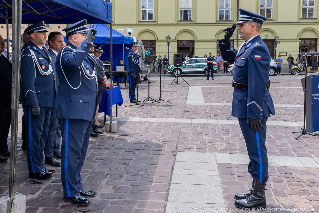 Święto Policji, Komenda Miejska, Kosek, Sęk, Jastrząb, policjańci, uroczystości, policja, Mał  Autor: P. Wojnarowski