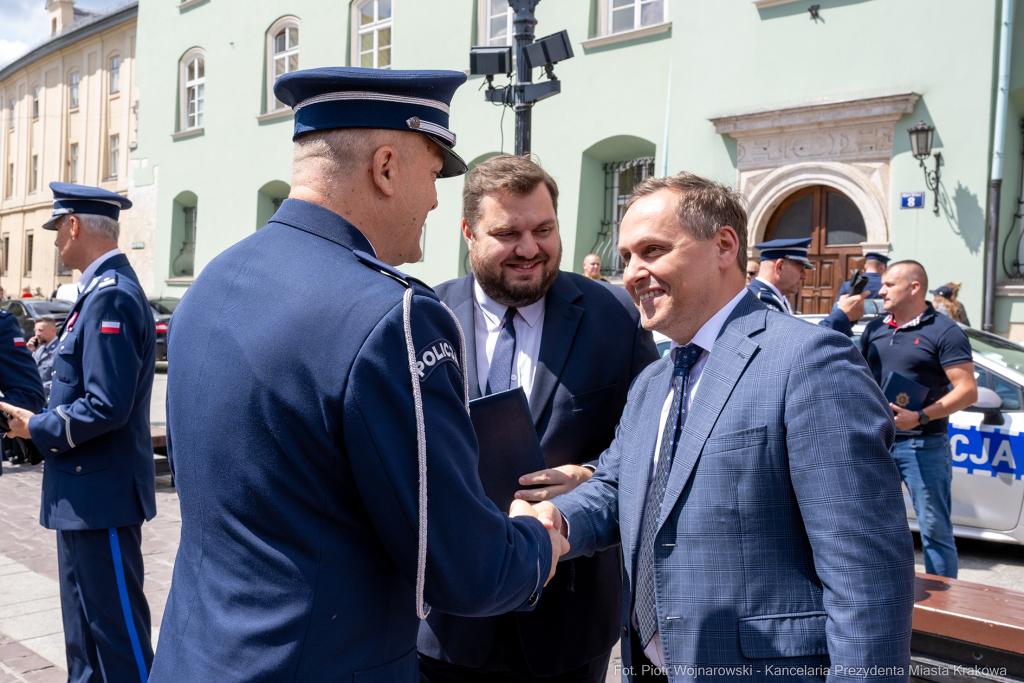 Święto Policji, Komenda Miejska, Kosek, Sęk, Jastrząb, policjańci, uroczystości, policja, Mał  Autor: P. Wojnarowski