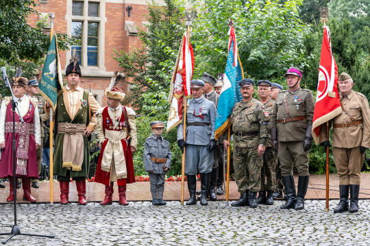 Apel, Piłsudski, Miszalski, pomnik, Pierwsza Kadrowa Kompania, uroczystości, marsz