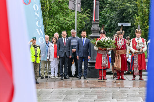 Apel, Piłsudski, Miszalski, pomnik, Pierwsza Kadrowa Kompania, uroczystości, marsz