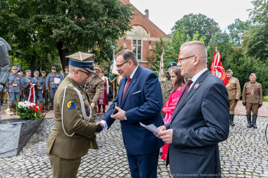 Apel, Piłsudski, Miszalski, pomnik, Pierwsza Kadrowa Kompania, uroczystości, marsz