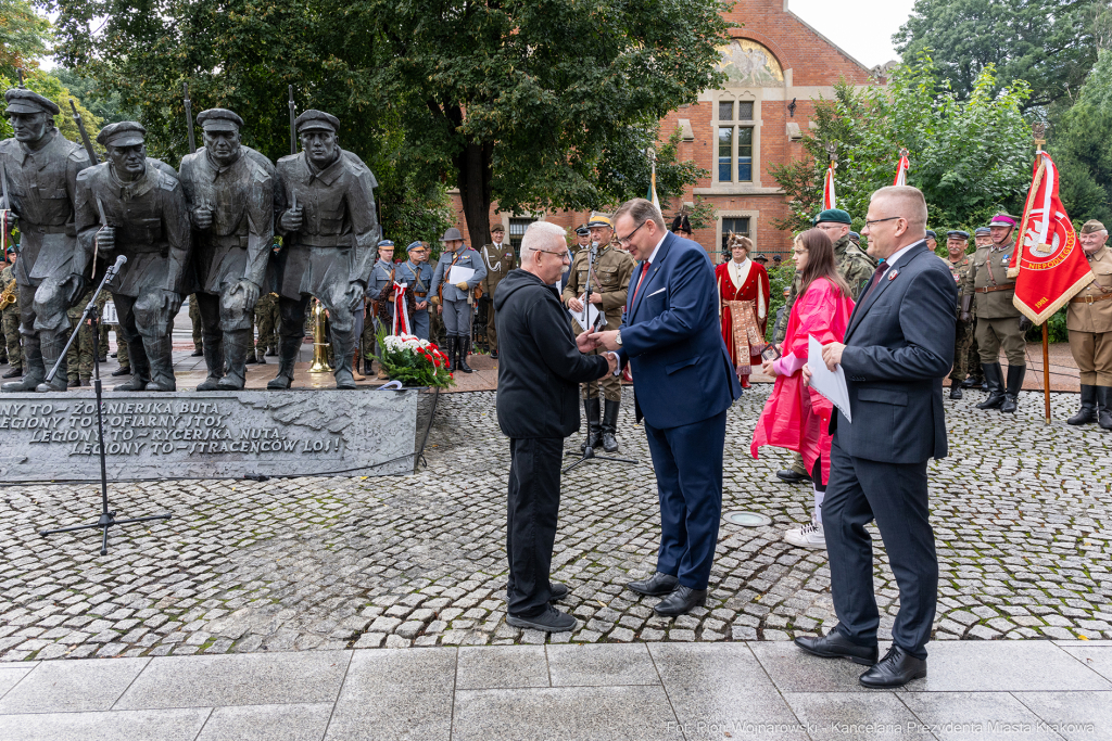 Apel, Piłsudski, Miszalski, pomnik, Pierwsza Kadrowa Kompania, uroczystości, marsz  Autor: P. Wojnarowski