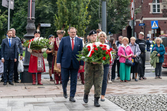 Apel, Piłsudski, Miszalski, pomnik, Pierwsza Kadrowa Kompania, uroczystości, marsz