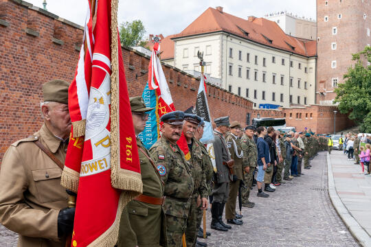 Frankiewicz, Wawel, Chamielec, wieńce, Wawel, Marsz Szlakiem Pierwszej Kompanii Kadrowej, krypta, s