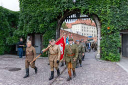 Frankiewicz, Wawel, Chamielec, wieńce, Wawel, Marsz Szlakiem Pierwszej Kompanii Kadrowej, krypta, s