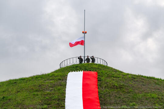 Capstrzyk, Frankiewicz, Kopiec Piłsudskiego, wieńce, Marsz Szlakiem Pierwszej Kompanii Kadrowej, 2