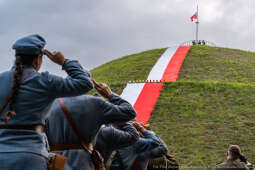 Capstrzyk, Frankiewicz, Kopiec Piłsudskiego, wieńce, Marsz Szlakiem Pierwszej Kompanii Kadrowej, 2
