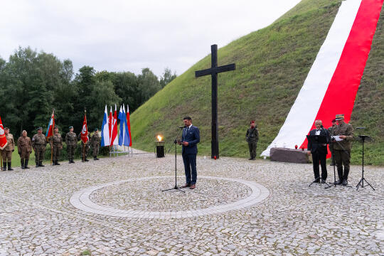 Capstrzyk, Frankiewicz, Kopiec Piłsudskiego, wieńce, Marsz Szlakiem Pierwszej Kompanii Kadrowej, 2