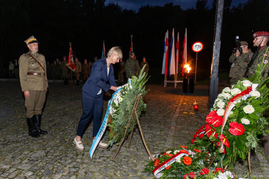 Capstrzyk, Frankiewicz, Kopiec Piłsudskiego, wieńce, Marsz Szlakiem Pierwszej Kompanii Kadrowej, 2