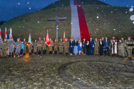 Capstrzyk, Frankiewicz, Kopiec Piłsudskiego, wieńce, Marsz Szlakiem Pierwszej Kompanii Kadrowej, 2