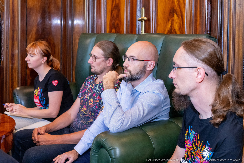 umk_9204.jpg-Aleksander Miszalski, Łukasz Sęk, WOŚ, sztab, Edyta Biel, spotkanie  Autor: P. Wojnarowski