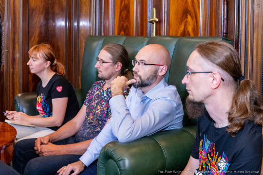 umk_9204.jpg-Aleksander Miszalski, Łukasz Sęk, WOŚ, sztab, Edyta Biel, spotkanie