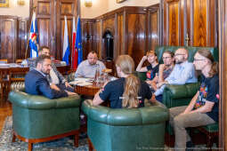 umk_9219.jpg-Aleksander Miszalski, Łukasz Sęk, WOŚ, sztab, Edyta Biel, spotkanie