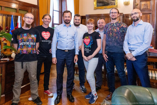 umk_9222.jpg-Aleksander Miszalski, Łukasz Sęk, WOŚ, sztab, Edyta Biel, spotkanie