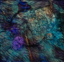 dobiesław gała z cyklu struktury informacji,  100x100 cm, mix media. 2023r..jpg-Dobiesław Gała