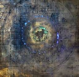 praca strefa 79 iv, 100 x100 cm.  mix media 2023r.  .jpg-Dobiesław Gała