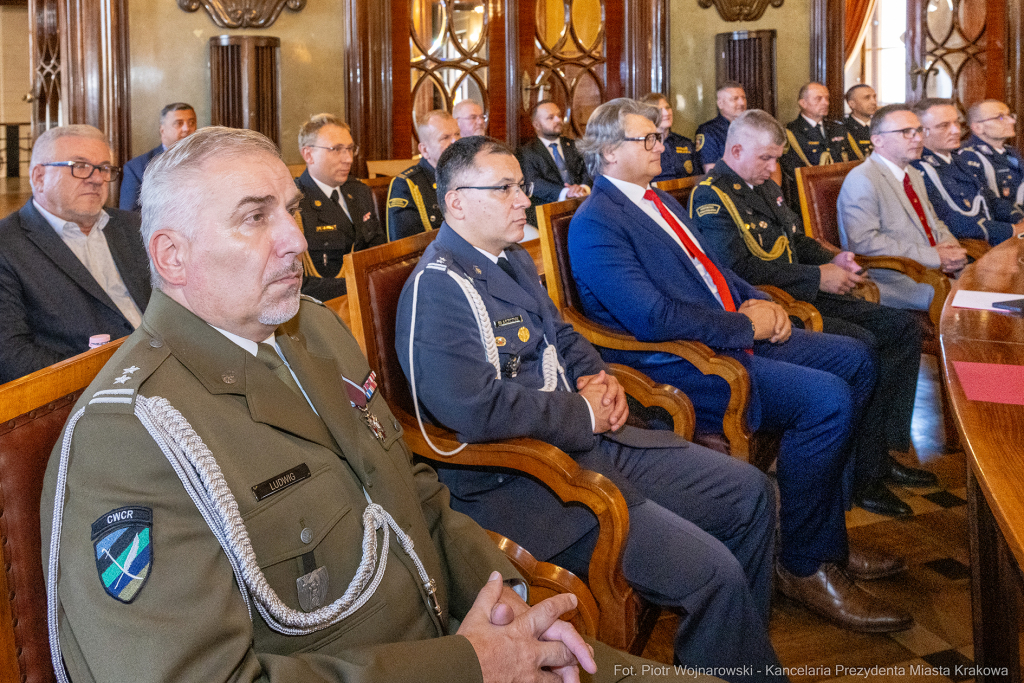 Straż Miejska, Miszalski, Majchrowski, odznaczenia, uroczystość, awanse, Dzień Straży Miejskiej  Autor: P. Wojnarowski