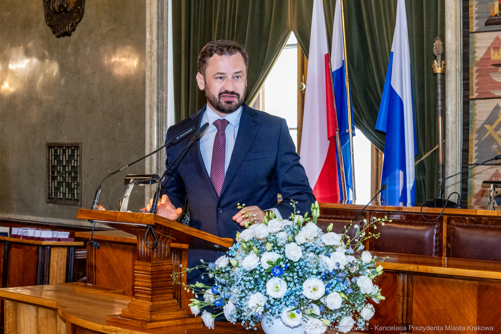 Straż Miejska, Miszalski, Majchrowski, odznaczenia, uroczystość, awanse, Dzień Straży Miejskiej  Autor: P. Wojnarowski