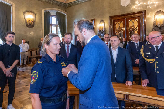 Straż Miejska, Miszalski, Majchrowski, odznaczenia, uroczystość, awanse, Dzień Straży Miejskiej