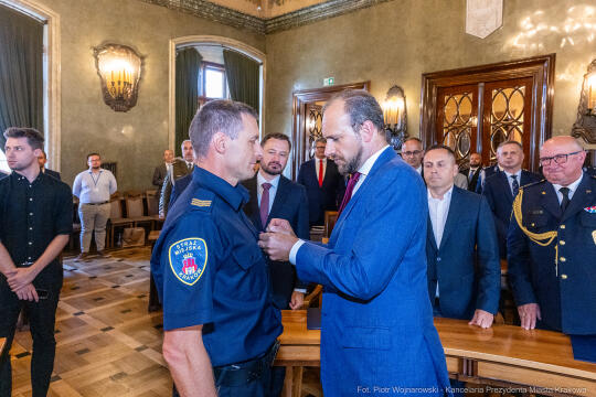 Straż Miejska, Miszalski, Majchrowski, odznaczenia, uroczystość, awanse, Dzień Straży Miejskiej
