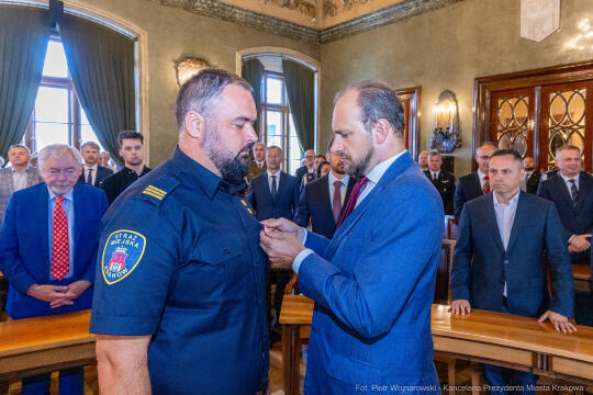 Straż Miejska, Miszalski, Majchrowski, odznaczenia, uroczystość, awanse, Dzień Straży Miejskiej