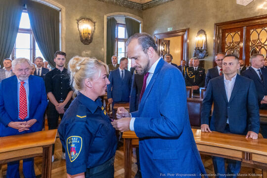 Straż Miejska, Miszalski, Majchrowski, odznaczenia, uroczystość, awanse, Dzień Straży Miejskiej