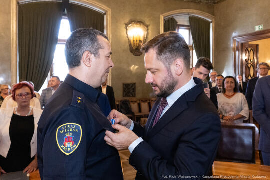 Straż Miejska, Miszalski, Majchrowski, odznaczenia, uroczystość, awanse, Dzień Straży Miejskiej