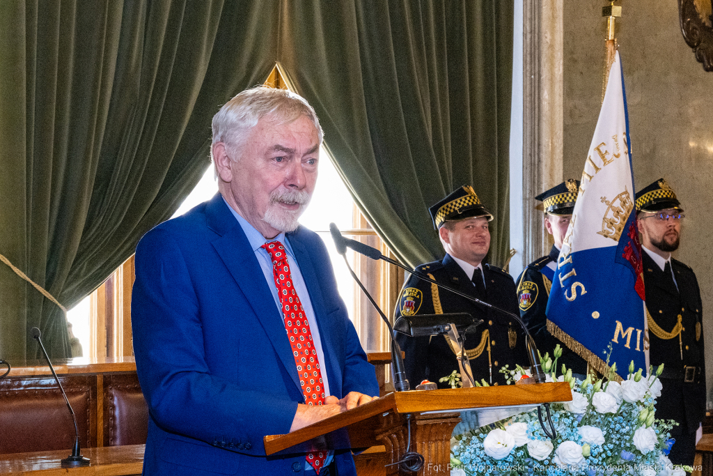 Straż Miejska, Miszalski, Majchrowski, odznaczenia, uroczystość, awanse, Dzień Straży Miejskiej  Autor: P. Wojnarowski