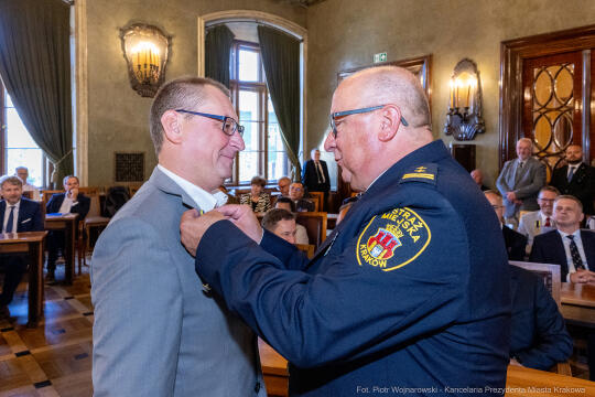 Straż Miejska, Miszalski, Majchrowski, odznaczenia, uroczystość, awanse, Dzień Straży Miejskiej