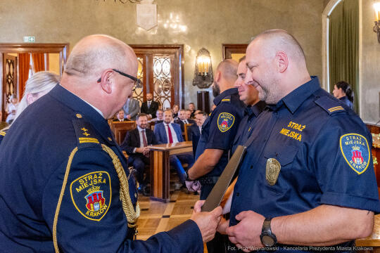Straż Miejska, Miszalski, Majchrowski, odznaczenia, uroczystość, awanse, Dzień Straży Miejskiej