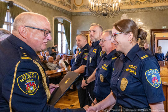 Straż Miejska, Miszalski, Majchrowski, odznaczenia, uroczystość, awanse, Dzień Straży Miejskiej