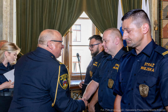 Straż Miejska, Miszalski, Majchrowski, odznaczenia, uroczystość, awanse, Dzień Straży Miejskiej
