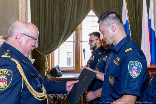 Straż Miejska, Miszalski, Majchrowski, odznaczenia, uroczystość, awanse, Dzień Straży Miejskiej