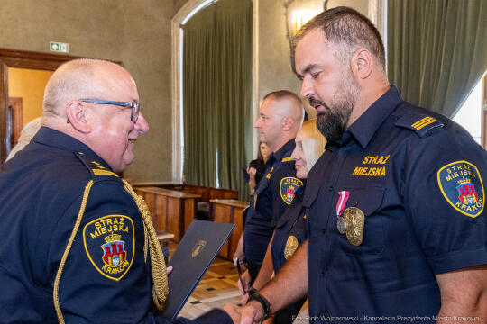 Straż Miejska, Miszalski, Majchrowski, odznaczenia, uroczystość, awanse, Dzień Straży Miejskiej