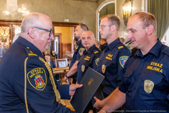 Straż Miejska, Miszalski, Majchrowski, odznaczenia, uroczystość, awanse, Dzień Straży Miejskiej