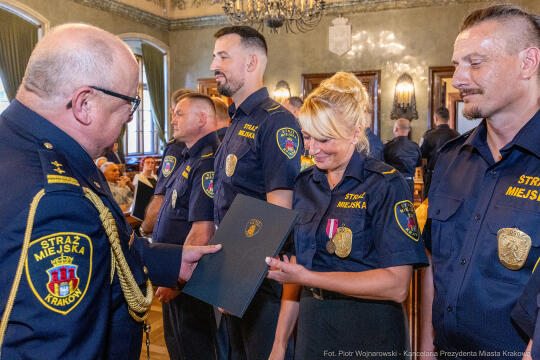 Straż Miejska, Miszalski, Majchrowski, odznaczenia, uroczystość, awanse, Dzień Straży Miejskiej