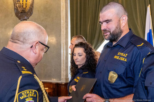 Straż Miejska, Miszalski, Majchrowski, odznaczenia, uroczystość, awanse, Dzień Straży Miejskiej